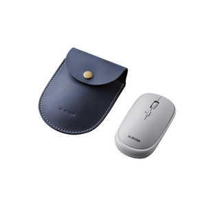 エレコム　ELECOM BlueLEDマウス/薄型/Bluetooth対応/静音/ポｰチ付/グレｰ M-TM10BBGY