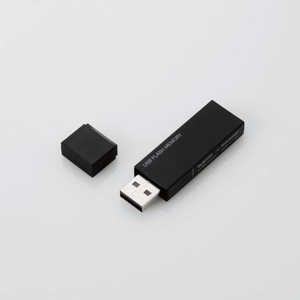 쥳 ELECOM USB꡼ USB2.0б ƥǽб 64GB ֥å MF-MSU2B64GBK