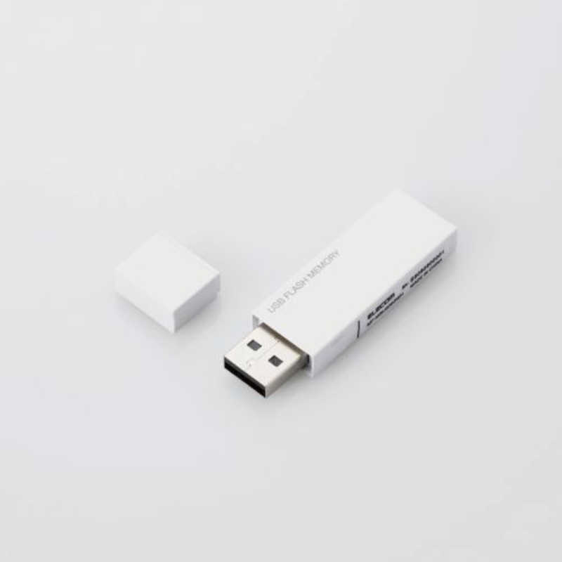エレコム　ELECOM エレコム　ELECOM USBメモリー USB2.0対応 セキュリティ機能対応 64GB ホワイト MF-MSU2B64GWH MF-MSU2B64GWH