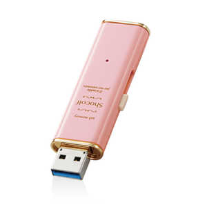 エレコム　ELECOM USBメモリｰ USB3.0対応 スライド式 64GB ストロベリｰピンク MF-XWU364GPNL