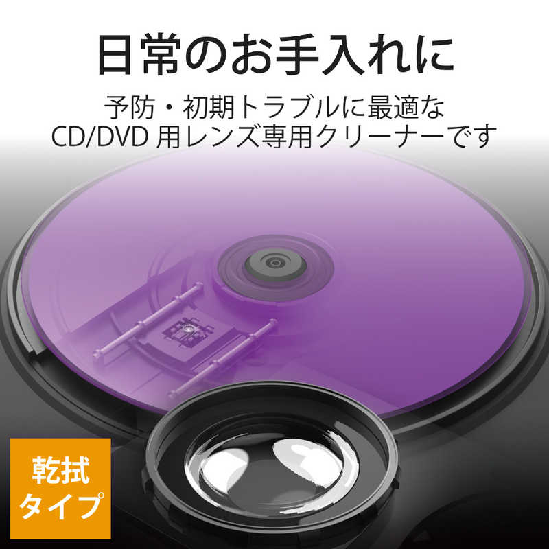 エレコム　ELECOM エレコム　ELECOM レンズクリーナー CD DVD 乾式 CK-CDDVD1 CK-CDDVD1
