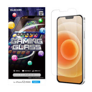 エレコム　ELECOM iPhone 12 mini 5.4インチ対応 ガラスフィルム 0.33mm ゲーム用 反射防止 PM-A20AFLGGEM
