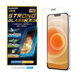 エレコム　ELECOM iPhone 12 mini 対応 ガラスフィルム 超強化 エッジ強化 セラミックコート 0.21mm PM-A20AFLGTCBL