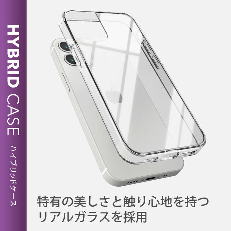 エレコム　ELECOM エレコム　ELECOM iPhone 12 mini 5.4インチ対応 ハイブリッドケース ガラス クリア PM-A20AHVCG1CR PM-A20AHVCG1CR