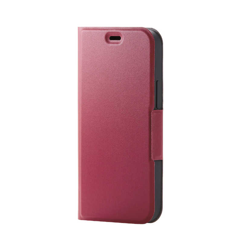 エレコム　ELECOM エレコム　ELECOM iPhone 12 mini 5.4インチ対応 レザーケース 手帳型 UltraSlim 薄型 磁石付き レッド PM-A20APLFURD PM-A20APLFURD