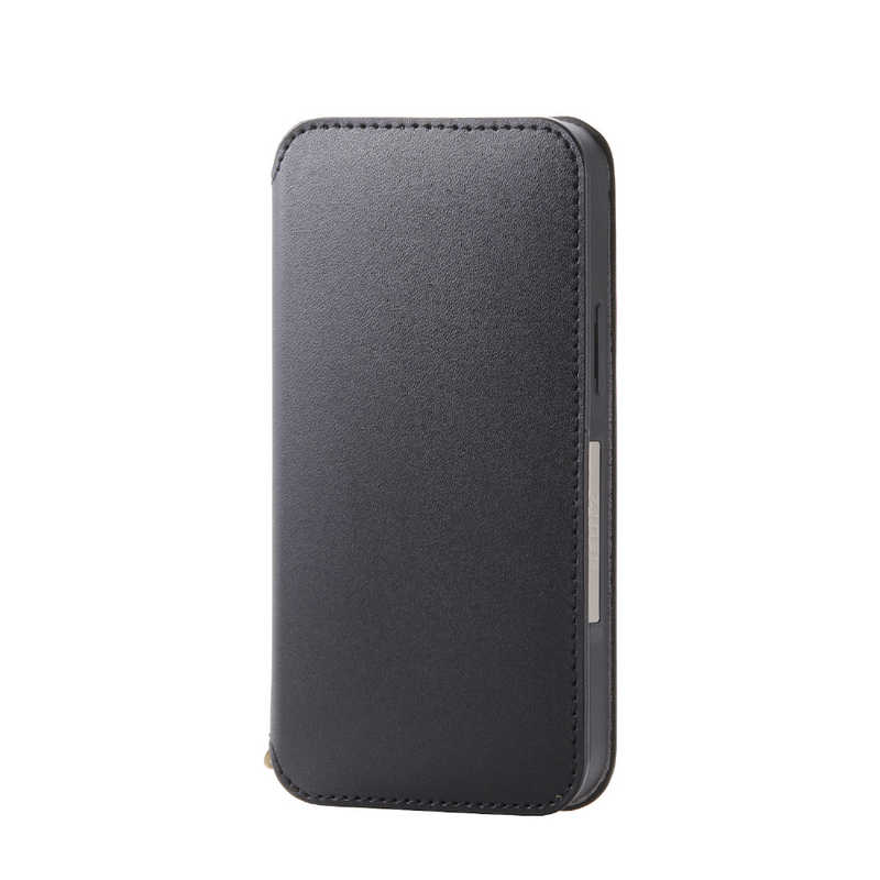 エレコム　ELECOM エレコム　ELECOM iPhone 12 mini 5.4インチ対応 レザーケース 手帳型 NEUTZ 磁石付き ブラック PM-A20APLFY2BK PM-A20APLFY2BK