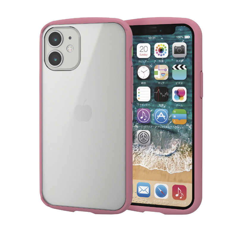 エレコム　ELECOM エレコム　ELECOM iPhone 12 mini 対応 ハイブリッドケース TOUGH SLIM LITE フレームカラー ピンク PM-A20ATSLFCPN PM-A20ATSLFCPN