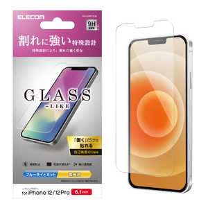 エレコム　ELECOM iPhone 12 12 Pro 6.1インチ対応 ガラスライクフィルム 薄型 ブルーライトカット PM-A20BFLGLBL