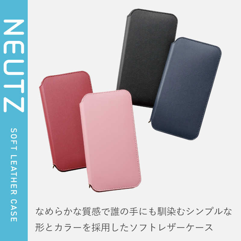 エレコム　ELECOM エレコム　ELECOM iPhone 12 Pro Max 手帳型レザー NEUTZ 磁石付き ピンク PM-A20CPLFY2PN PM-A20CPLFY2PN