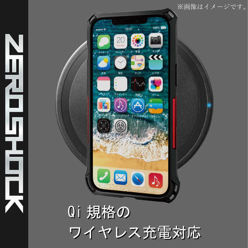 エレコム　ELECOM エレコム　ELECOM iPhone 12 Pro Max 6.7インチ対応ハイブリッドケース ZEROSHOCK レッド PM-A20CZERORD PM-A20CZERORD