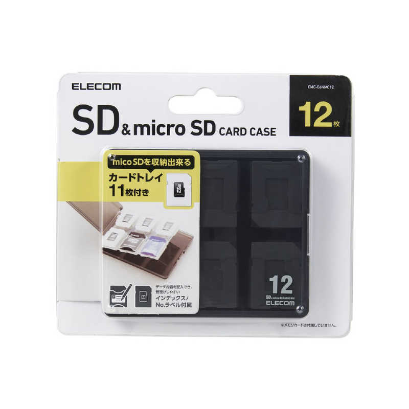 エレコム　ELECOM エレコム　ELECOM SDケース/12枚収納/SD/microSD CMC-06NMC12 CMC-06NMC12
