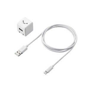 エレコム ELECOM LightningAC充電器 1.0A出力 ケーブル同梱 1.0m ホワイトフェイス MPA-ACL04WF エレコム ELECOM LightningAC充電器 1.0A出力 ケーブル同梱 1.0m ホワイトフェイス MPA-ACL04WF