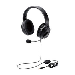 エレコム ELECOM オーバーヘッド/両耳/4極/変換ケーブル付/40mmドライバ/ブラック HS-HP30TBK エレコム ELECOM オーバーヘッド/両耳/4極/変換ケーブル付/40mmドライバ/ブラック HS-HP30TBK