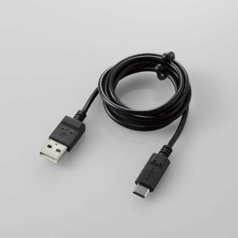 エレコム　ELECOM エレコム　ELECOM Type-C USB-Cケーブル スマホ用 USB(A-C) 認証品 まとまるケーブル 形状記憶 抗菌 1.0m ブラック MPA-MAC10NBK [1.0m ※コネクタ含まず] MPA-MAC10NBK [1.0m ※コネクタ含まず]