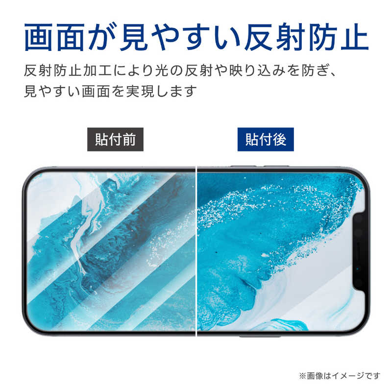 エレコム　ELECOM エレコム　ELECOM iPhone 12 mini フィルム 衝撃吸収 スムース 薄型 指紋防止 反射防止 PM-A20AFLFPS PM-A20AFLFPS