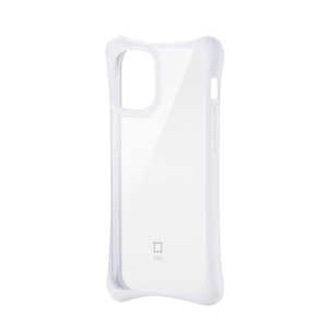 エレコム　ELECOM iPhone 12 mini 5.4インチ対応 ハイブリッドケース finch ふんわりホールド クリアホワイト PM-A20AHVHH2CRW