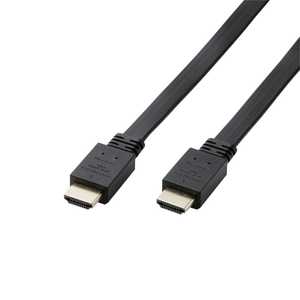 エレコム　ELECOM HDMIケーブル Premium HDMI ブラック [1m /HDMI⇔HDMI /フラットタイプ /4K対応] CAC-HDPF10BK