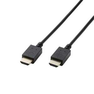 エレコム　ELECOM HDMIケーブル Premium HDMI ブラック [1m /HDMI⇔HDMI /スリムタイプ /4K対応] CAC-HDPS10BK
