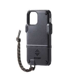 エレコム　ELECOM iPhone 12 mini ハイブリッドケース NESTOUT Walk ブラック PM-A20ANEST1BK