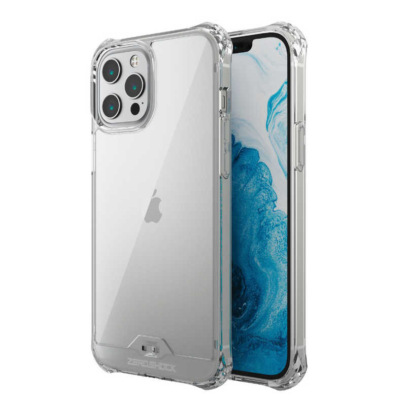 エレコム ELECOM iPhone 12 Pro Max インチ対応ハイブリッドケース ZEROSHOCK フォルティモ(R) クリア PM-A20CZEROT2CR