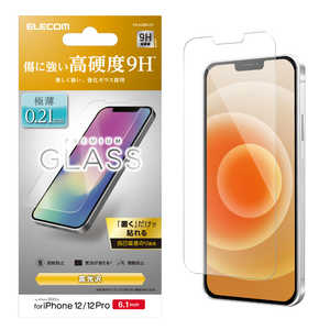エレコム　ELECOM iPhone 12 12 Pro 6.1インチ対応 ガラスフィルム 0.21mm PM-A20BFLGY