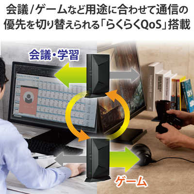 エレコム ELECOM 無線LANルーター(Wi-Fiルーター) Wi-Fi 6(ax)/ac/n/a 