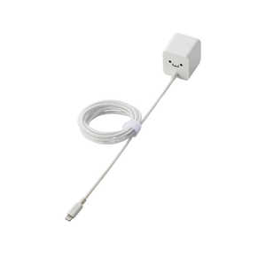 エレコム ELECOM LightningAC充電器 2.4A出力 ケーブル一体 1.5m 高耐久ケーブル ホワイトフェイス MPA-ACL07WF エレコム ELECOM LightningAC充電器 2.4A出力 ケーブル一体 1.5m 高耐久ケーブル ホワイトフェイス MPA-ACL07WF