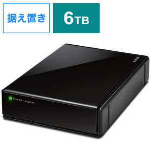 エレコム ELECOM 外付けHDD USB-A接続 テレビ録画向け ブラック [据え置き型 /6TB] ELD-QEN2060UBK