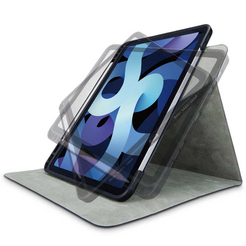 エレコム　ELECOM エレコム　ELECOM 10.9インチ iPad Air(第4世代)用 フラップケース 360度回転/Pencil収納/スリープ対応 ブラック TB-A20MSA360BK TB-A20MSA360BK