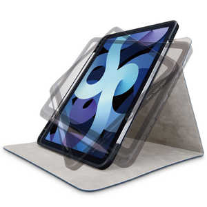 エレコム　ELECOM 10.9インチ iPad Air（第5/4世代）用 フラップケース ネイビー TB-A20MSA360NV