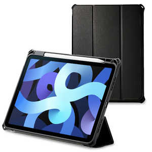 エレコム　ELECOM 10.9インチ iPad Air(第4世代)用 フラップケｰス ZEROSHOCK スリｰプ対応 ブラック TB-A20MZEROBK