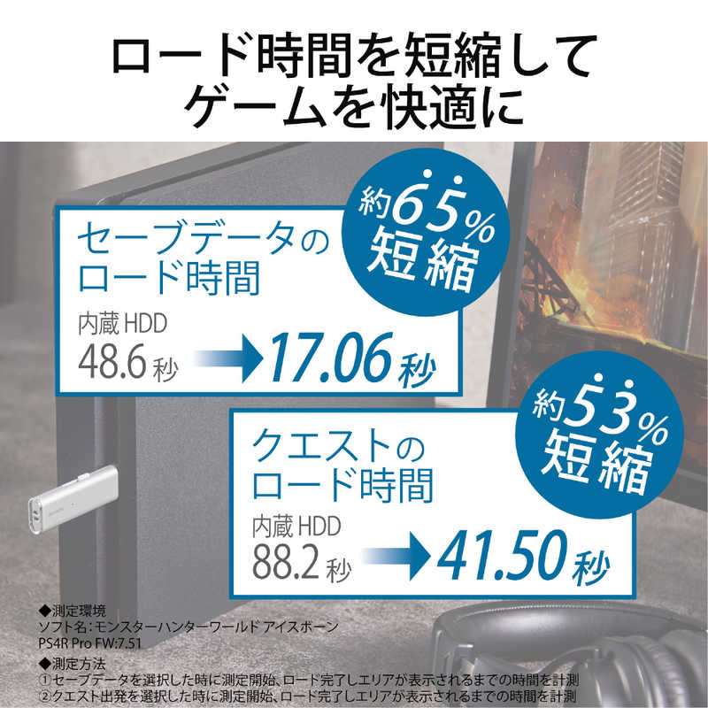 エレコム　ELECOM エレコム　ELECOM 外付けSSD USB-A接続 シルバー [ポータブル型 /128GB] ESD-EMN0128GSV ESD-EMN0128GSV