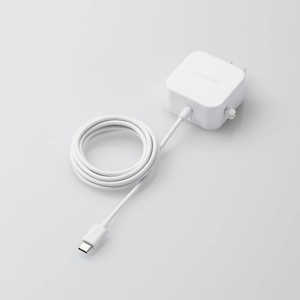 쥳 ELECOM ACŴ ޥ֥ۡå 2.4A Type-C USB-C ֥η 1.5m ۥ磻 MPA-ACC20WH