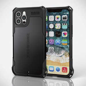 エレコム　ELECOM iPhone 12 Pro ハイブリッドケース ZEROSHOCK 超極み ブラック PMCA20DZEROKBK