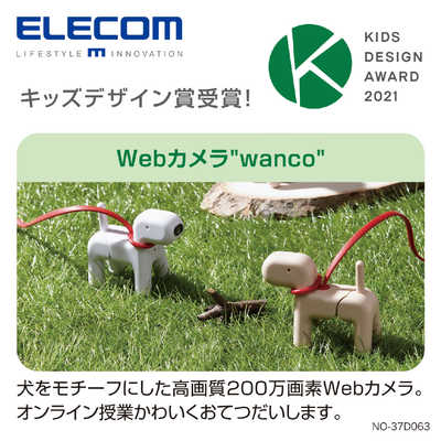 エレコム ELECOM ウェブカメラ マイク内蔵 wanco ブラウン 有線 UCAM