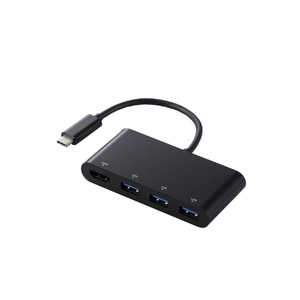 エレコム　ELECOM [USB-C オス→メス HDMI / USB-Ax3]ドッキングステーション ブラック DST-C15BK/EC
