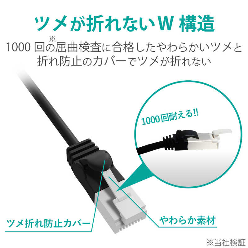 エレコム　ELECOM エレコム　ELECOM LANケーブル ブラック [10m /カテゴリー6A /スタンダード] LD-GPAYT/BK100 LD-GPAYT/BK100