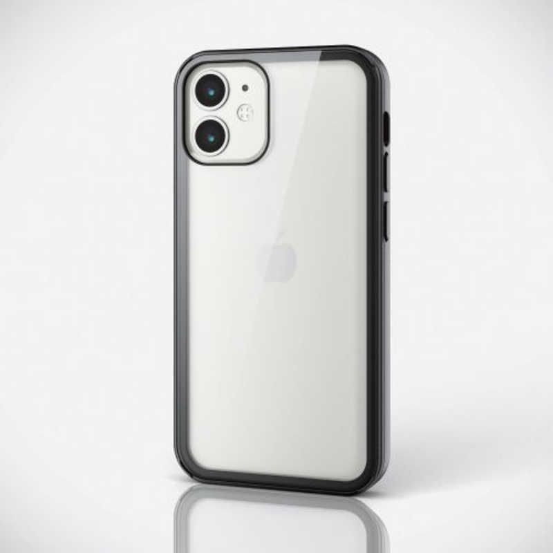 エレコム　ELECOM エレコム　ELECOM iPhone 12 mini ハイブリッドケース 360度保護 ガラス メタリック ブラック PM-A20AHV360HBK PM-A20AHV360HBK