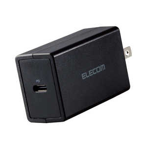 エレコム　ELECOM AC - USB充電器 ノートPC タブレット対応 30W  1ポート USB-C  USB Power Delivery対応  ブラック（パッケージダメージ品） ACDC-PD1830BK