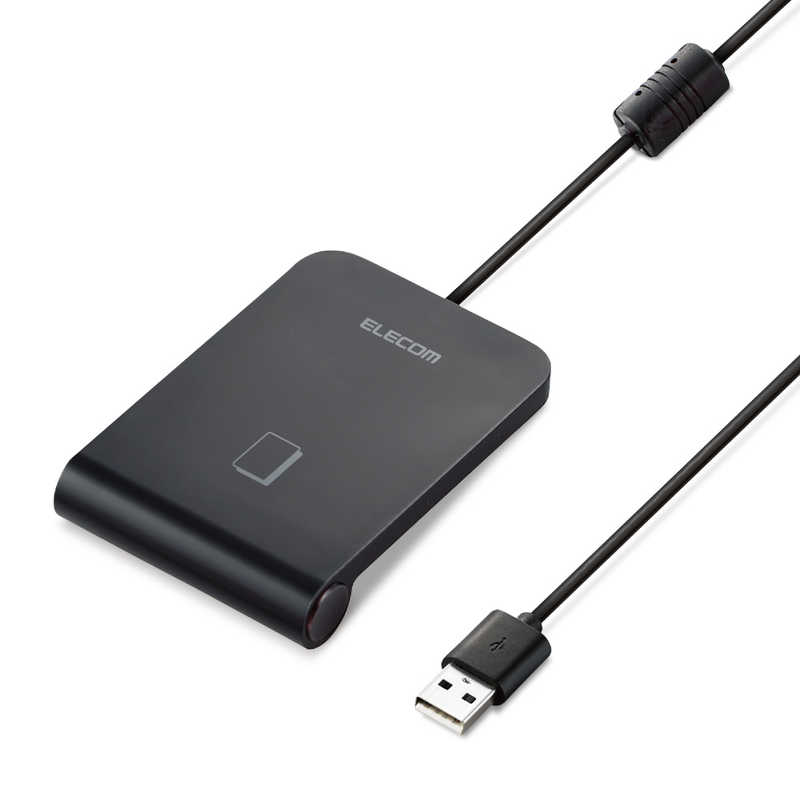 エレコム　ELECOM エレコム　ELECOM 非接触式ICカードリーダライタ マイナンバーカード対応 ブラック [対応] MR-ICA001BK MR-ICA001BK