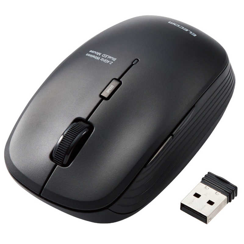 エレコム　ELECOM エレコム　ELECOM マウス Mサイズ 抗菌 [BlueLED /無線(ワイヤレス) /5ボタン /USB] ブラック M-BL21DBSKBK M-BL21DBSKBK