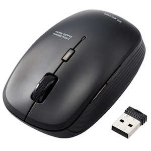 エレコム　ELECOM マウス Mサイズ 抗菌 [BlueLED /無線(ワイヤレス) /5ボタン /USB] ブラック M-BL21DBSKBK