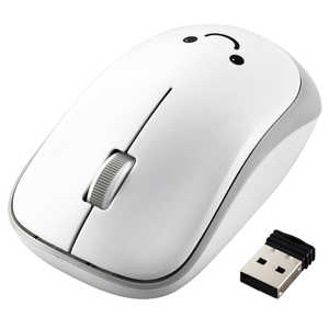 쥳 ELECOM ޥ M ݾ [IR LED /̵(磻쥹) /3ܥ /USB] ۥ磻 M-IR07DRSKWH