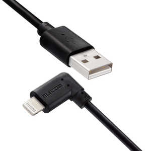 エレコム ELECOM Lightningケーブル L字コネクタ 抗菌 0.3m ブラック MPA-UALL03BK エレコム ELECOM Lightningケーブル L字コネクタ 抗菌 0.3m ブラック MPA-UALL03BK