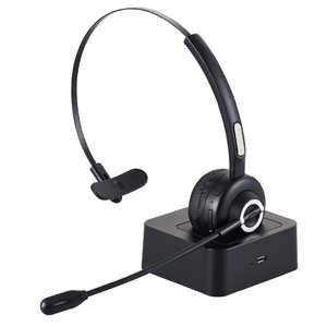 エレコム　ELECOM ヘッドセット ブラック [ワイヤレス（Bluetooth） /片耳 /ヘッドバンドタイプ] LBT-HSOH11PCBK
