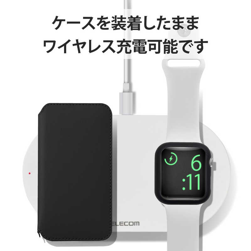 エレコム　ELECOM エレコム　ELECOM Apple Watch 40mm フルカバーケース ガラス ブラック AW-40CSPCGBK AW-40CSPCGBK