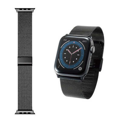 エレコム ELECOM Apple Watch用ミラネーゼステンレスバンド(44/42mm