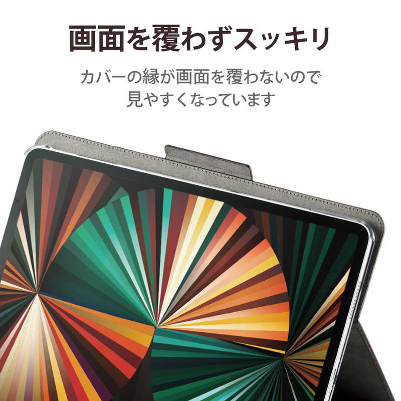 エレコム　ELECOM エレコム　ELECOM 12.9インチ iPad Pro用 フラップケース 360度回転 ブラック TB-A21PL360BK TB-A21PL360BK