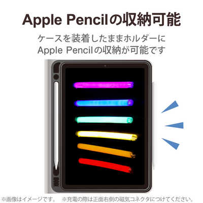 ELECOM たやすく iPad mini 第6世代 ケース Pencil収納