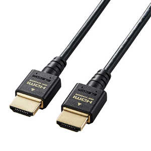 エレコム　ELECOM HDMIケーブル Ultra High Speed HDMI ブラック [1m /HDMI⇔HDMI /スリムタイプ /8K・4K対応] CAC-HD21ES10BK